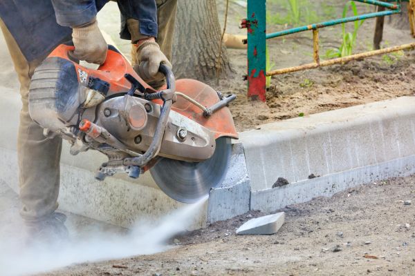 Concrete Curb Cutting in Windsor